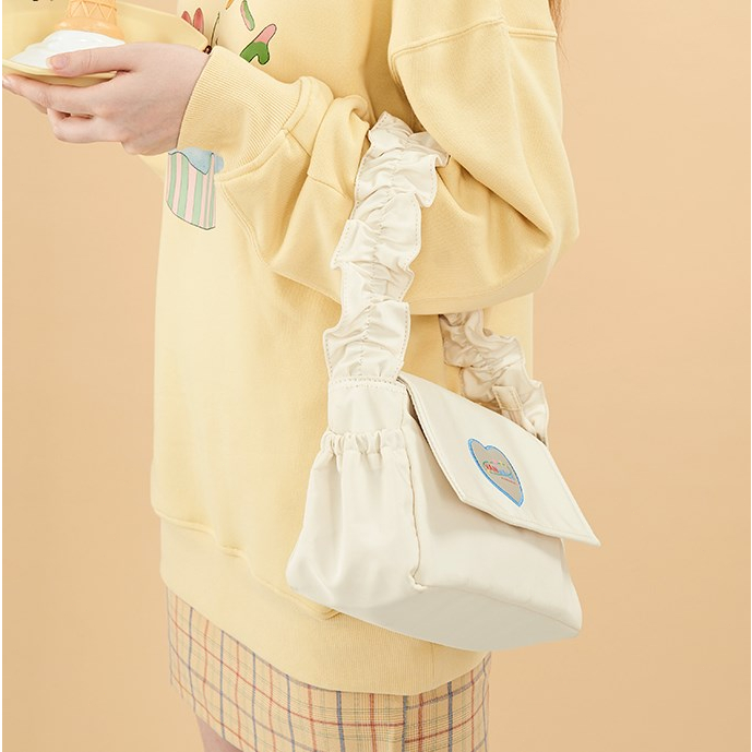 กระเป๋าสะพายไหล่ผู้หญิง-ruched-กระเป๋าถือ-ruffled-nylon-ความจุขนาดใหญ่สไตล์น่ารักสำหรับการช้อปปิ้งของใช้ประจำวัน-navee