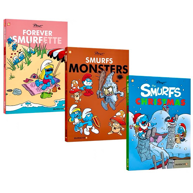 The Smurfs Graphic Novels Series 3-in-1(Vol #1-5) smurf book
