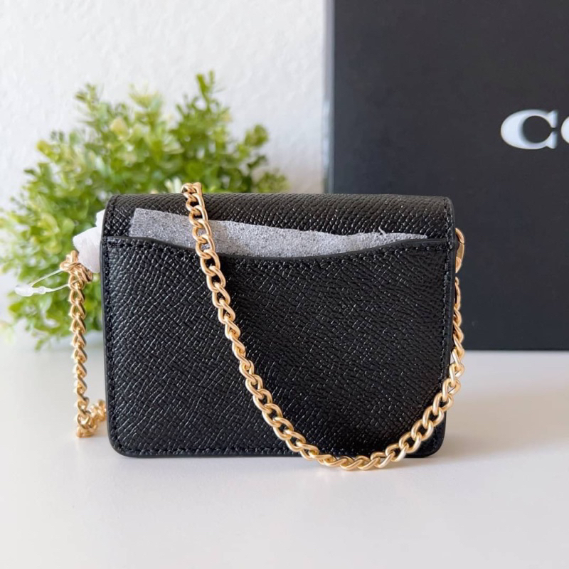 สด-ผ่อน-กระเป๋าสะพายใส่บัตร-c0059-mini-wallet-on-a-chain