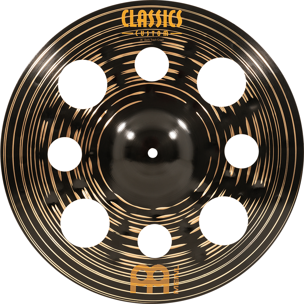 Cymbale Trash Crash Meinl Classics Custom Dark 14 Pouces - Bronze B10, Finition Sombre - Fabriquée En Allemagne