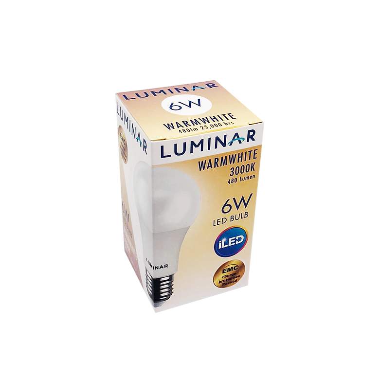 หลอดไฟ LED BULB LUMINAR 6W WARMWHITE | Shopee Thailand