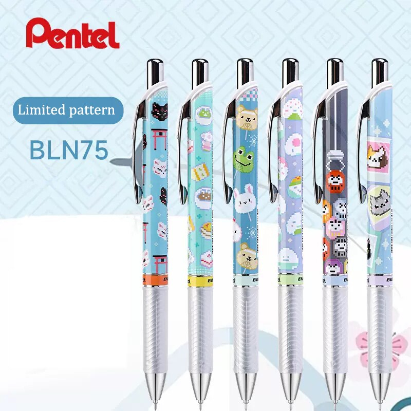 BÉ BÌNH|Bút gel bấm Pentel Energel BLN75 nét 0.5mm