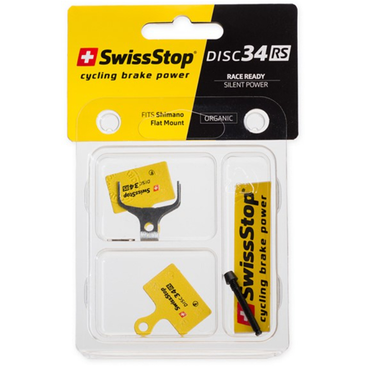 ผ้าเบรค SWISSSTOP DISC 34 RS,ORGANIC, FITS SHIMANO FLAT MOUNT | Shopee ...