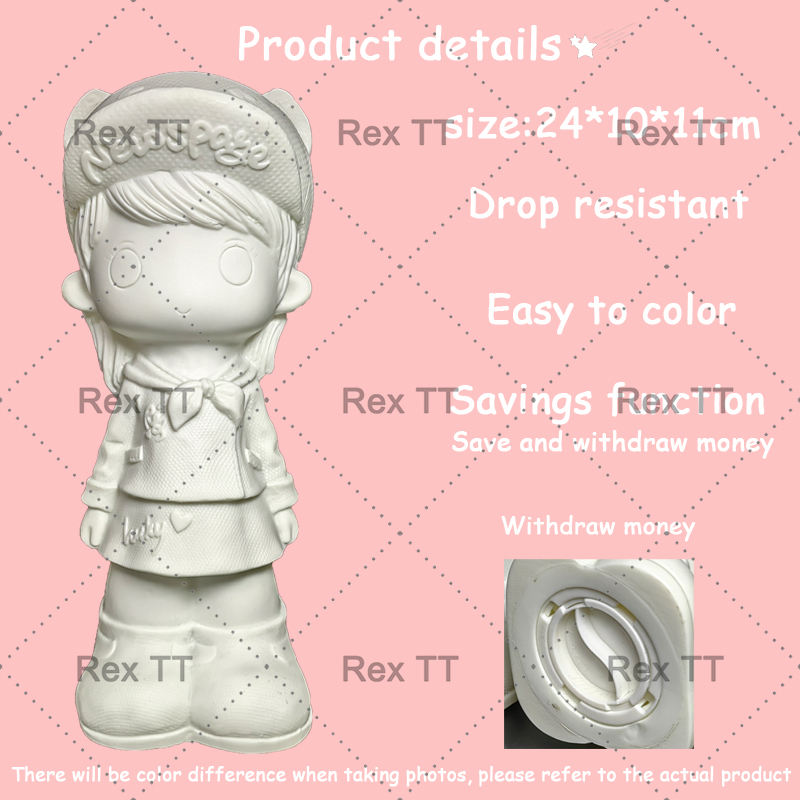 rex-tt-สาวน้อย-ตุ๊กตาระบายสี-diy-กระปุกออมสิน-ตุ๊กตาปูนปลาสเตอร์-กราฟฟิตี-ตุ๊กตาไวนิล-ของเล่น-ของขวัญสำหรับเด็ก