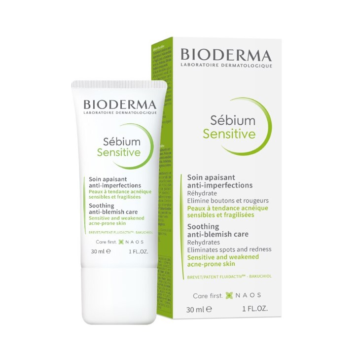 Bioderma Sebium Sensitive ไบโอเดอม่า ซีเบี่ยม ซีเบี่ยม เซ็นซิทีฟ สำหรับ ...