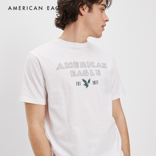 American Eagle Super Soft Logo Graphic T-Shirt เสื้อยืด ผู้ชาย กราฟฟิค (NMTS 017-2861-100)