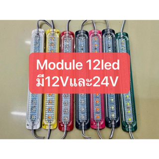 ไฟโมดุลled12ชิฟ ใส่ได้กับรถใหญ่ 6ล้อ 10ล้อ มี 12V และ 24V มี7สีให้เลือก ขาว น้ำเงิน แดง เขียว เหลือง ฟ้า ชมพู