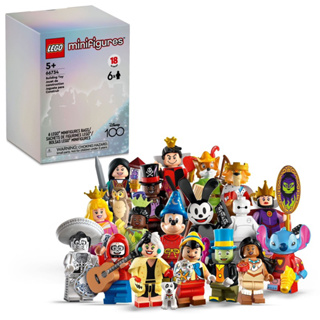 (ของแท้100%) ไม่แกะซอง! LEGO Minifigures Disney 100 : 6ชิ้น