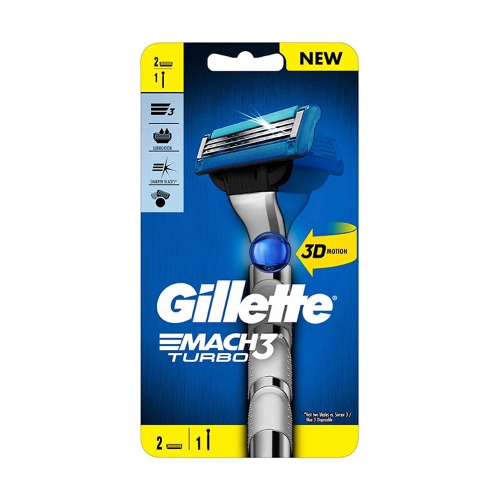 ขายดี-gillette-ยิลเลตต์-มัคทรี-mach3-แล-mach3-turbo-ด้ามมีดโกนหนวด-พร้อมใบมีด-2-ชิ้น