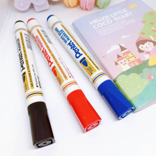 ปากกาไวท์บอร์ด หัวมน PENTELสีแดง สีน้ำเงิน สีแดง ขนาด 4.2 มม