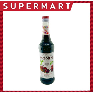 SUPERMART Monin Cherry Syrup 700 ml. น้ำเชื่อมกลิ่นเชอร์รี ตราโมนิน 700 มล. #1108099