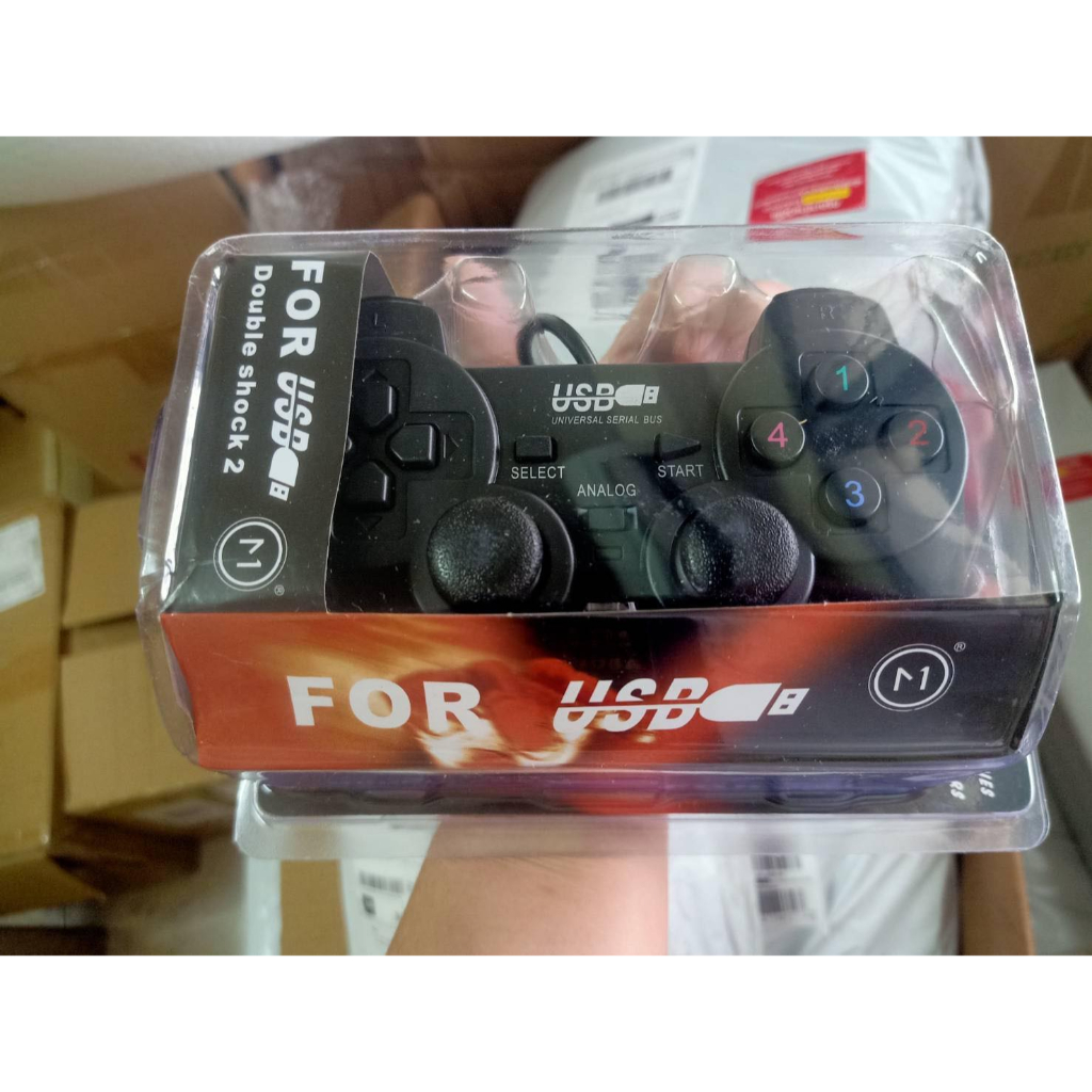 จอยเกมส์🤖 แบบใช้สาย USB(คนกำลังตามหาจากรีวิว TT) USB DUAL SHOCK 2 DUAL ...