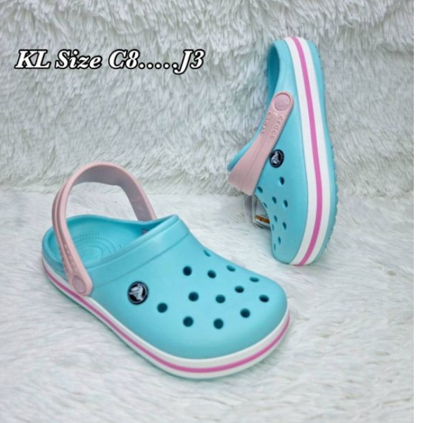 โปรซื้อ-1-แถมตุ๊กตาติดรองเท้า-2-ชิ้นฟรี-รองเท้า-crocs-crocsband-kids-clog-unisex-ถูกกว่าshop