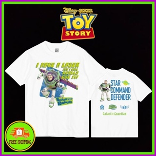 เสื้อDisney ลาย Buzz Lightyear สีขาว ( TMX-009 )