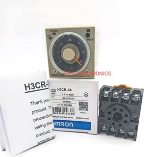 H3CR-A8 พร้อมฐาน ทามเมอร์อนาล็อค TIMER 12V 24V 220V  1.2 TO 300h