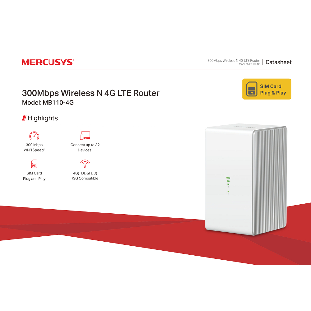 mercusys-เร้าเตอร์ใส่ซิม-รุ่น-mb110-4g-รองรับซิม-4g-ทุกเครือข่าย