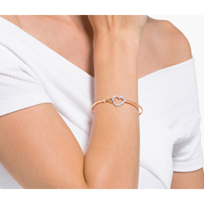 swarovskiสร้อยคอ-infinity-heart-necklaceกำไลข้อมือ-infinity-heart-bangle-ของแท้-100-สร้อยคอแฟชั่น-ของขวัญสำหรับคนพิเศษ