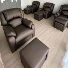 ส่งฟรี 📌 เก้าอี้นวดเท้าชุด 3ชิ้น  🎀สี3120  รุ่นแขนตรง เก้าอี้สปา โซฟานวดเท้า  foot massage chair  foot massage sofa
