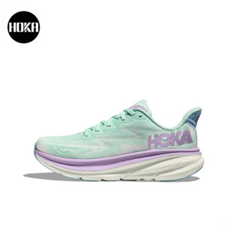 HOKA ONE ONE Clifton 9 Bluish violet ของแท้ 100 %  Sports shoes Running shoes style