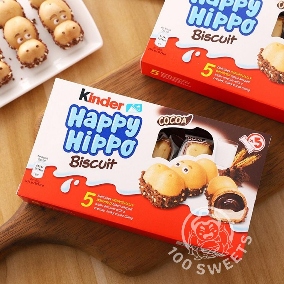 kinder-happy-hippo-เวเฟอร์กรอบสอดไส้ช็อคโกแลต