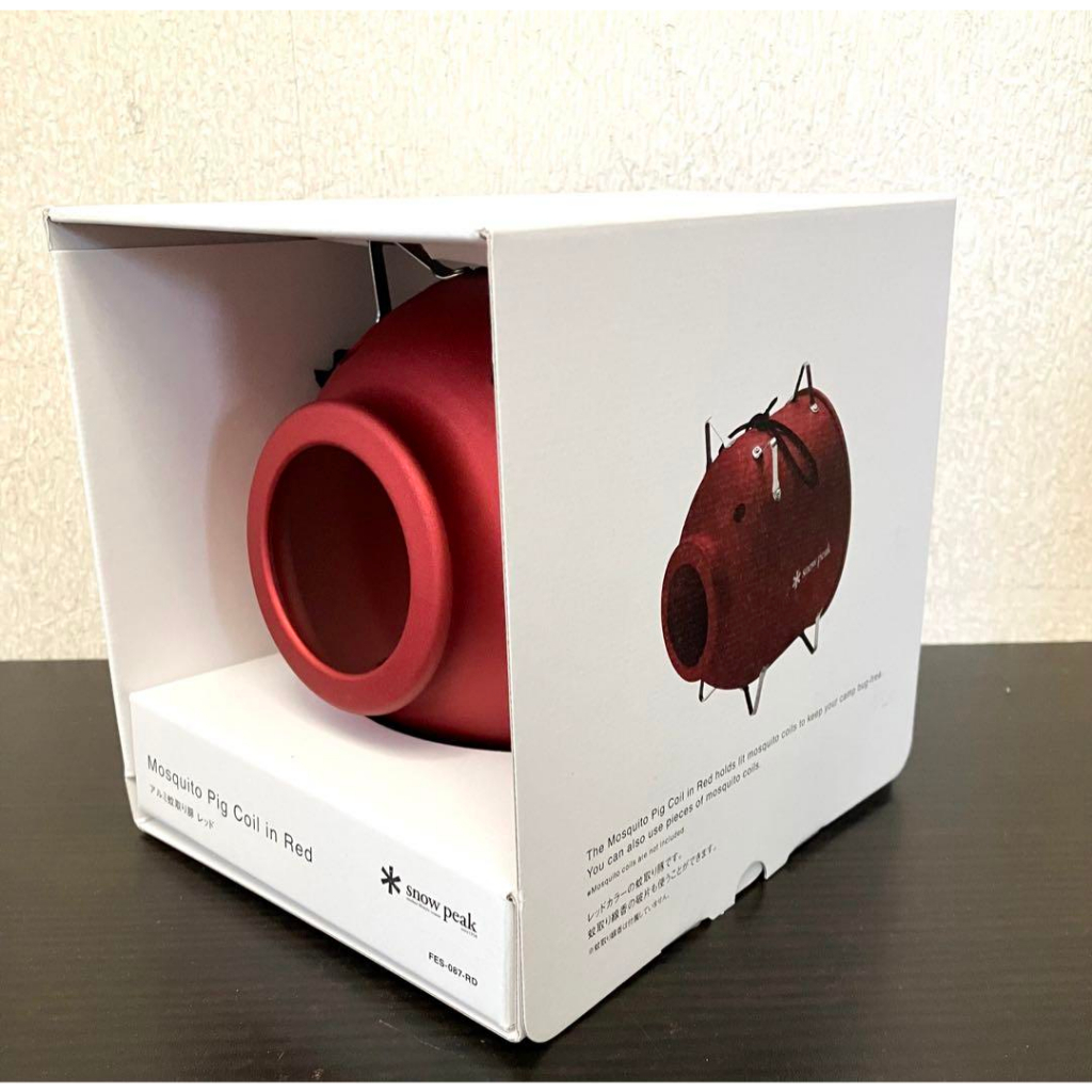 🇯🇵 snow peak FES-087RD Aluminum Mosquito Pig Coil in Red 🇯🇵 snow peak FES-087RD Aluminum Mosquito Pig Coil in Red