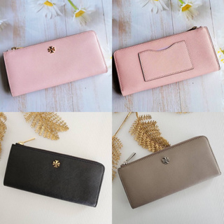 🎀 (สด-ผ่อน) กระเป๋าสตางค์ L ซิป 86078 TORY BURCH EMERSON L ZIP CONTINENTAL WALLET