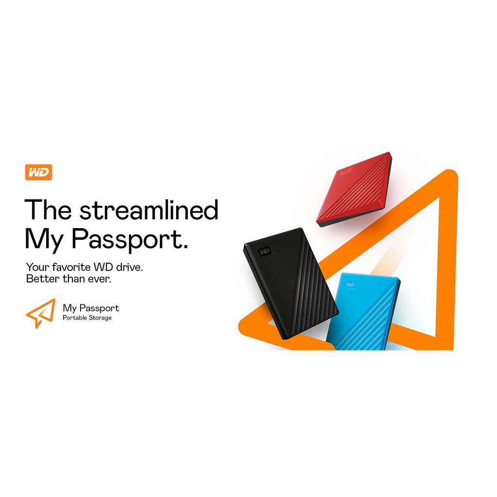 ส่งจากกรุงเทพ-รุ่นใหม่-western-digital-hdd-1tb-2tb-external-harddisk-รุ่น-my-passport-ฮาร์ดดิสก์ความเร็วสูง