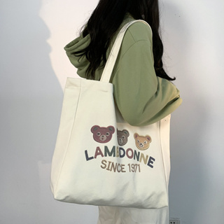 กระเป๋าผ้า Lambdonne Since 1971 ทรงเหลี่ยม
