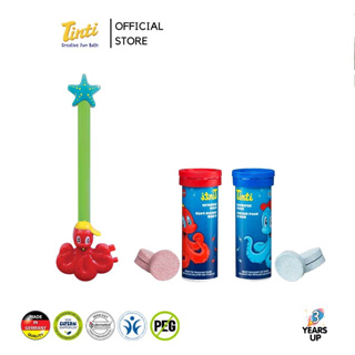 TINTI® ของเล่นอ่างอาบน้ำ ไม้กายสิทธิ์เปลี่ยนสีน้ำ และเม็ดสีอาบน้ำ ปลอดสารเคมี ผลิตที่เยอรมนี Magic Wand ไม่แสบตา ออแกนิค ของเล่นเด็กเล็ก baby kids bath toys bubble bath