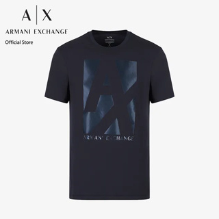 AX Armani Exchange เสื้อยืดผู้ชาย รุ่น 6LZTHAZJ8EZ1510 สี Navy