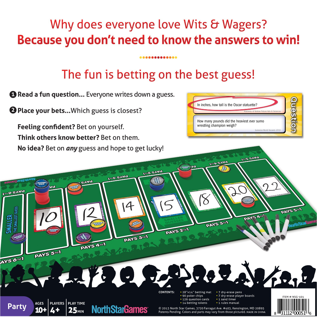 Wits and Wagers Deluxe Edition - Board Game - บอร์ดเกม | Shopee Thailand