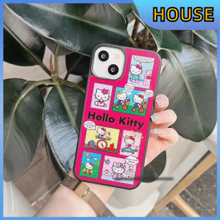 💲คูปองเคลม💲 case for iphone 11 12 คิตตี้น่ารัก เคส 14 13 12 11 pro max ซิลิโคนเหลวป้องกันเต็มรูปแบบ ป้องกันการตก