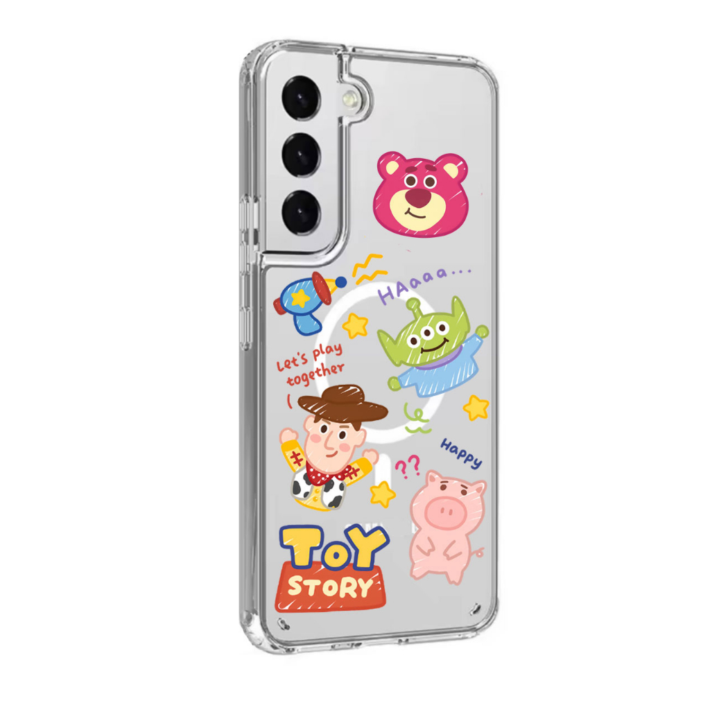 เคสโทรศัพท์ซิลิโคน-tpu-เคสใส-เคสแม่เหล็ก-เคสลายการ์ตูนน่ารัก-สําหรับ-samsung-s22-s23-ultra-s23ultra-s22ultra