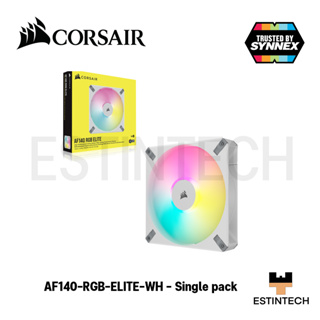 CASE FAN (พัดลมเคสคอมพิวเตอร์) Corsair AF140 RGB ELITE White Single pack ของใหม่ประกัน 2ปี