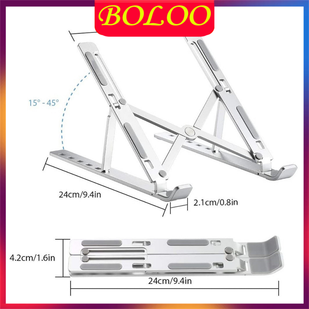 สินค้าเฉพาะจุด-แท่นวางโน๊ตบุ๊ค-ขาตั้งแท็บเล็ต-ที่ร-โน๊ตบุ๊ค-แบบอลูมิเนียม-ที่วางแล็ปท็อป-laptop-stand