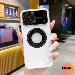 EPMMJ เคสไอโฟน Magnetic Case for iPhone 14 13 12 Pro Max Plus การป้องกันหน้าต่างบานใหญ่ เคสแม่เหล็กไอโฟน