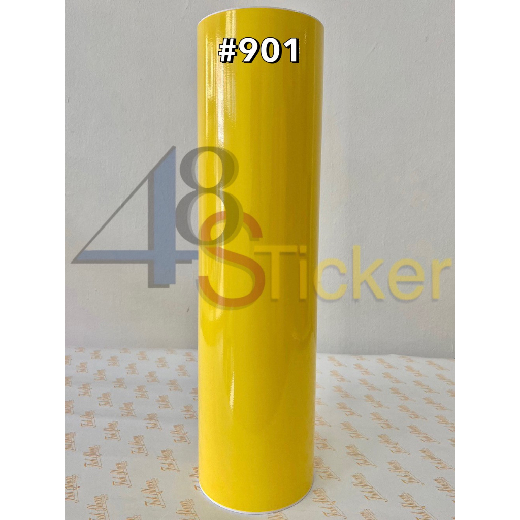 สติ๊กเกอร์-pvc-หน้ากว้าง-53cm-901-904-โทนสีเหลือง-ส้ม-ฟู่ซุ่น