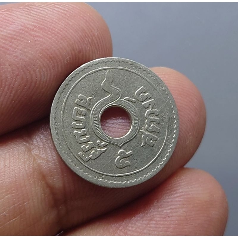เหรียญสตางค์รู-5-สตางค์-สต-เนื้อนิเกิล-ปี-พ-ศ-2457-สภาพสวย-หายาก-หมุนเวียนออกใช้ใน-สมัย-รัชกาลที่6-ร-6-ของสะสม