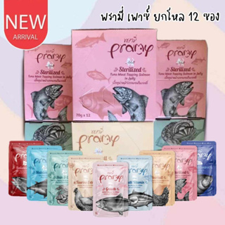 CatHoliday &lt;ยกโหล 12 ซอง&gt; พรามี่ เพาซ์ PRAMY Pouch อาหารเปียกแมว เพ๊าซ์ อาหารแมว