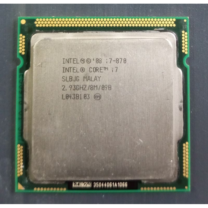 Intel Core i7-870 2.93GHz 4Cores 8Threads Socket 1156 Gen1 | Shopee ...