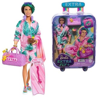 Barbie Extra Fly Ken Doll with Beach-Themed Travel Clothes ขายตุ๊กตาเคน รุ่น Extra fly Ken doll 💥 สินค้าใหม่ พร้อมส่ง 💥