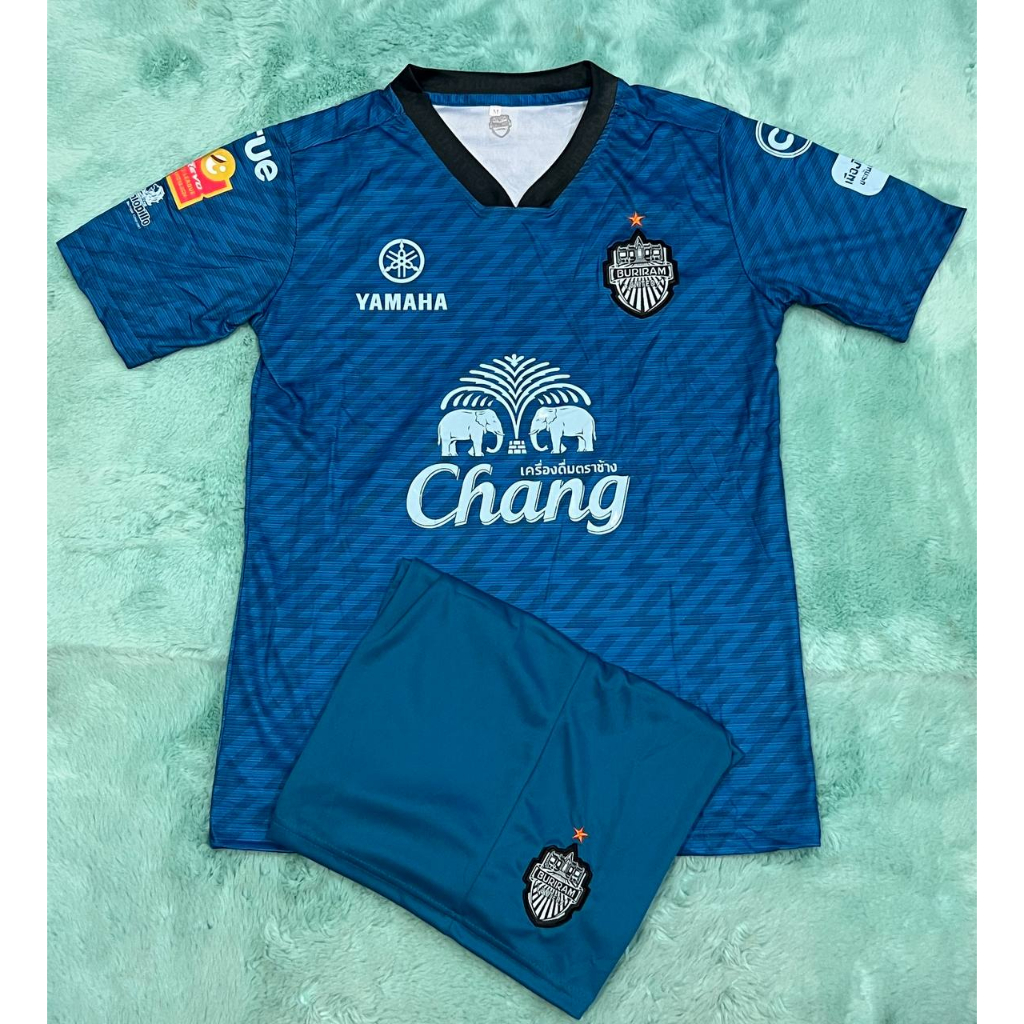 ชุดบอล-ทีมbrrm-คอวี-ฤดูกาลใหม่2024-ได้ทั้งชุด-เสื้อบอลและกางเกงบอล