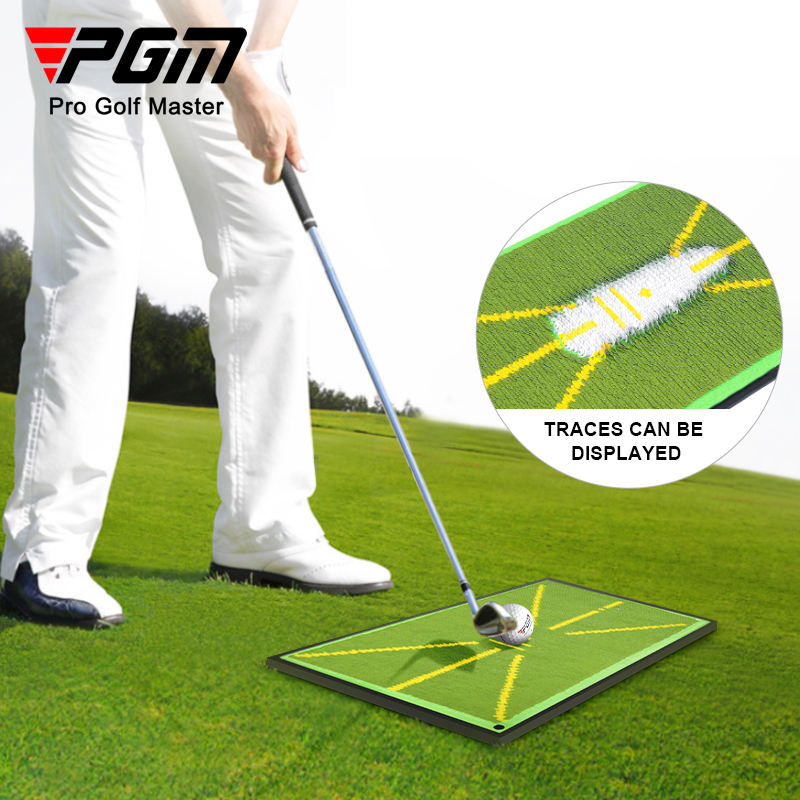 แผ่นพรมสำหรับฝึกซ้อมกอล์ฟ-mat-pgm-djd038-ตรวจเช็ครอย-divot-golf-display-direction-board-hitting-mat