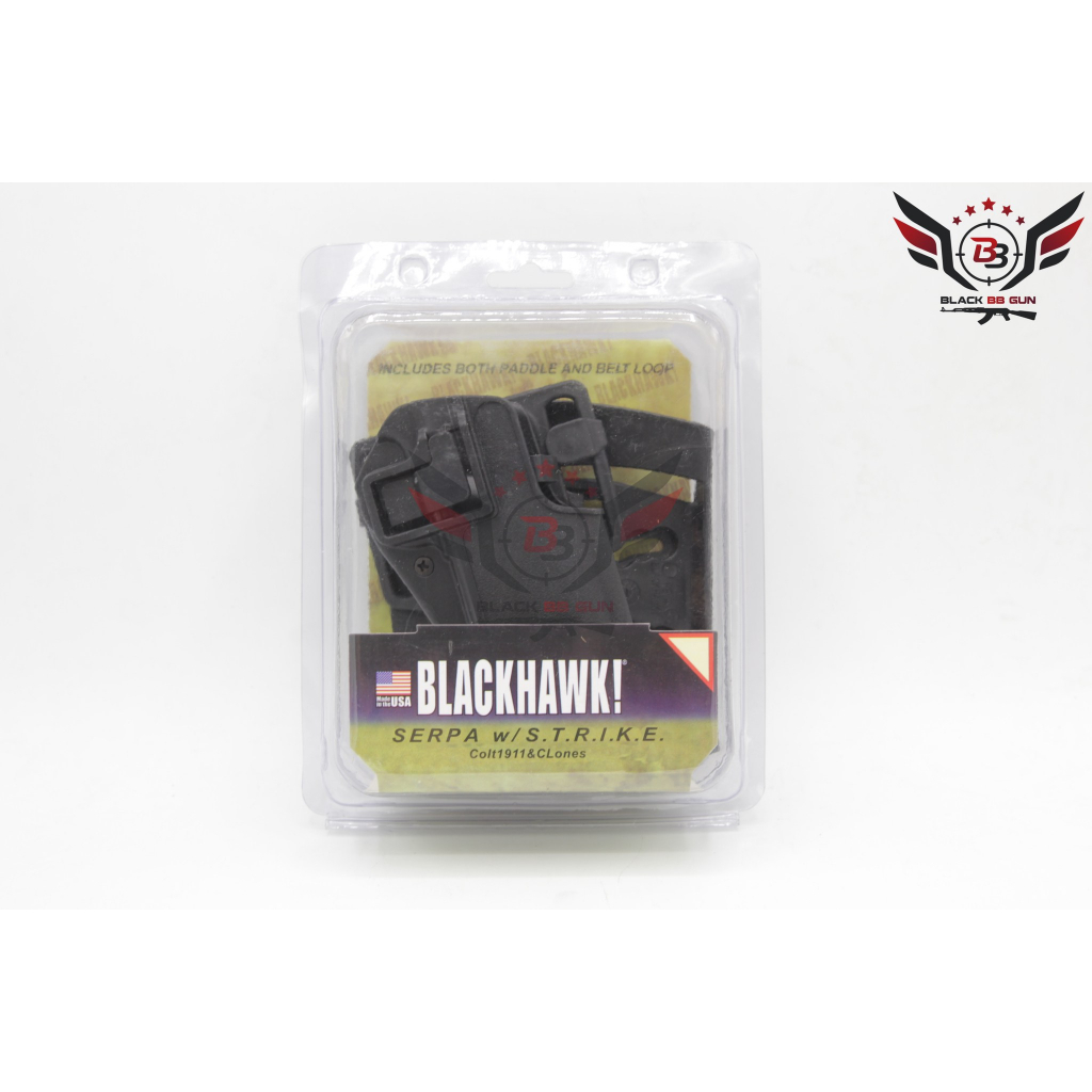 ซองพกนอก-ยี่ห้อ-black-hawk-รุ่น-m1911-สำหรับ-colt-m1911-คุณสมบัติ-1-ซองพกนอกปลดนิ้วชี้-มือขวา-2-มาพ