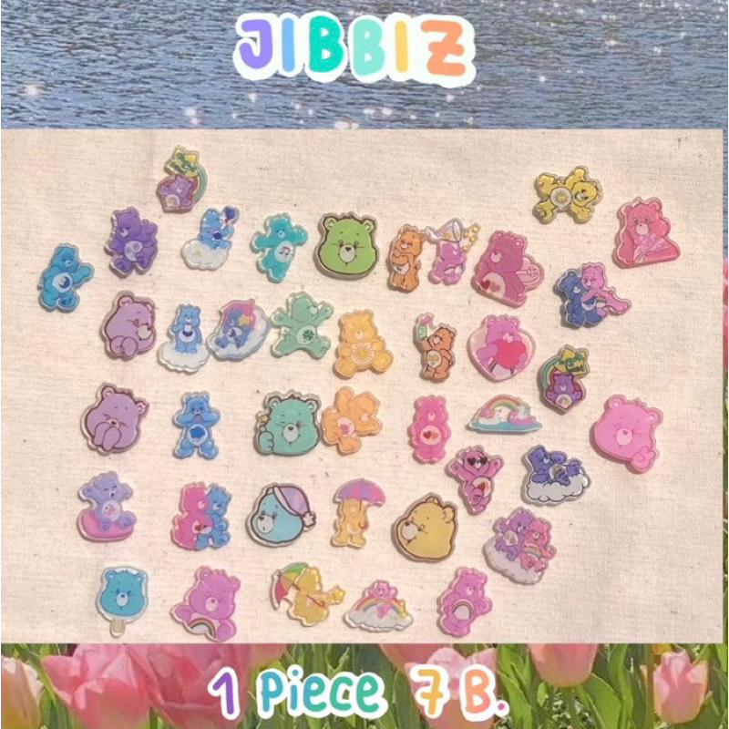 จิบบิด-jibbitz-พร้อมส่งที่ติดรองเท้า-ตัวติดรองเท้าหัวโต-crocs-jibbitz-แคร์แบร์-จิ๊บบิทcarebear-จิบบิซ-จิบบิส-จิ๊บบิซ