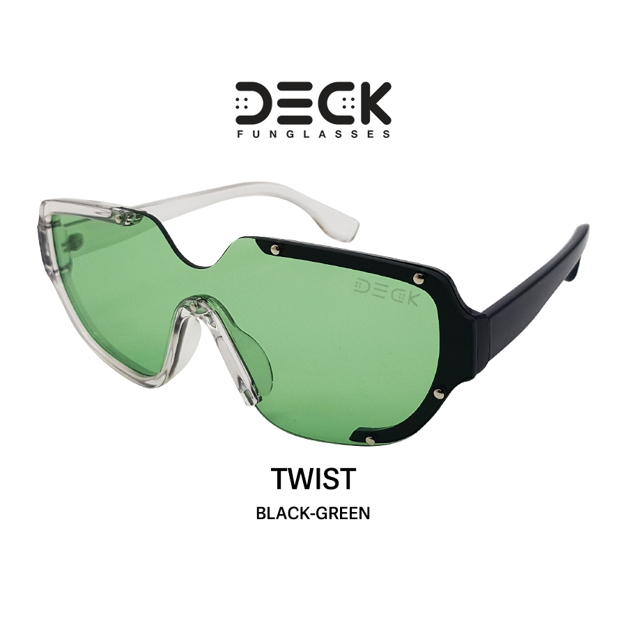 deck-แว่นตากันแดด-รุ่น-twist-black-green