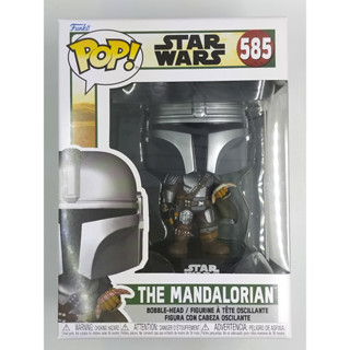 Funko Pop Star Wars The Book of Boba Fett -  The Mandalorian with Pouch #585