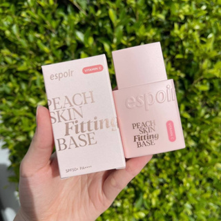 ผิวชมพู ดูโกลว์ คู่แฝดเบส Chanel ✨ ESPOIR Peach Skin Fitting Base SPF41 PA++++ 30ml. (เบส+กันแดด+วิตามินซี)