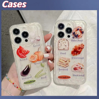 คูปองเคลม🎀เคสไอโ case for iphone 11 12 ขนมปังปิ้งสไตล์นิชอิน เคส 14 13 12 11 pro max เคสโทรศัพท์มือถือที่สร้างสรรค์