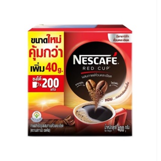 Nescafe เนสกาแฟ เรดคัพ(กาแฟสำเร็จรูปผสมกาแฟคั่วบดละเอียด) 400 กรัม (ชงได้200 แก้ว)